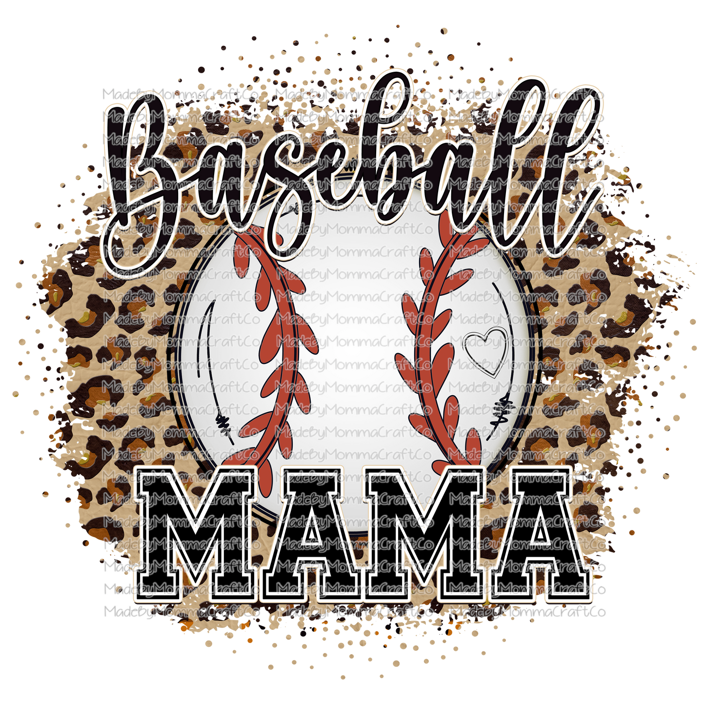 Baseball Mama - Cheat Clear Waterslide™ or White Cast Sticker