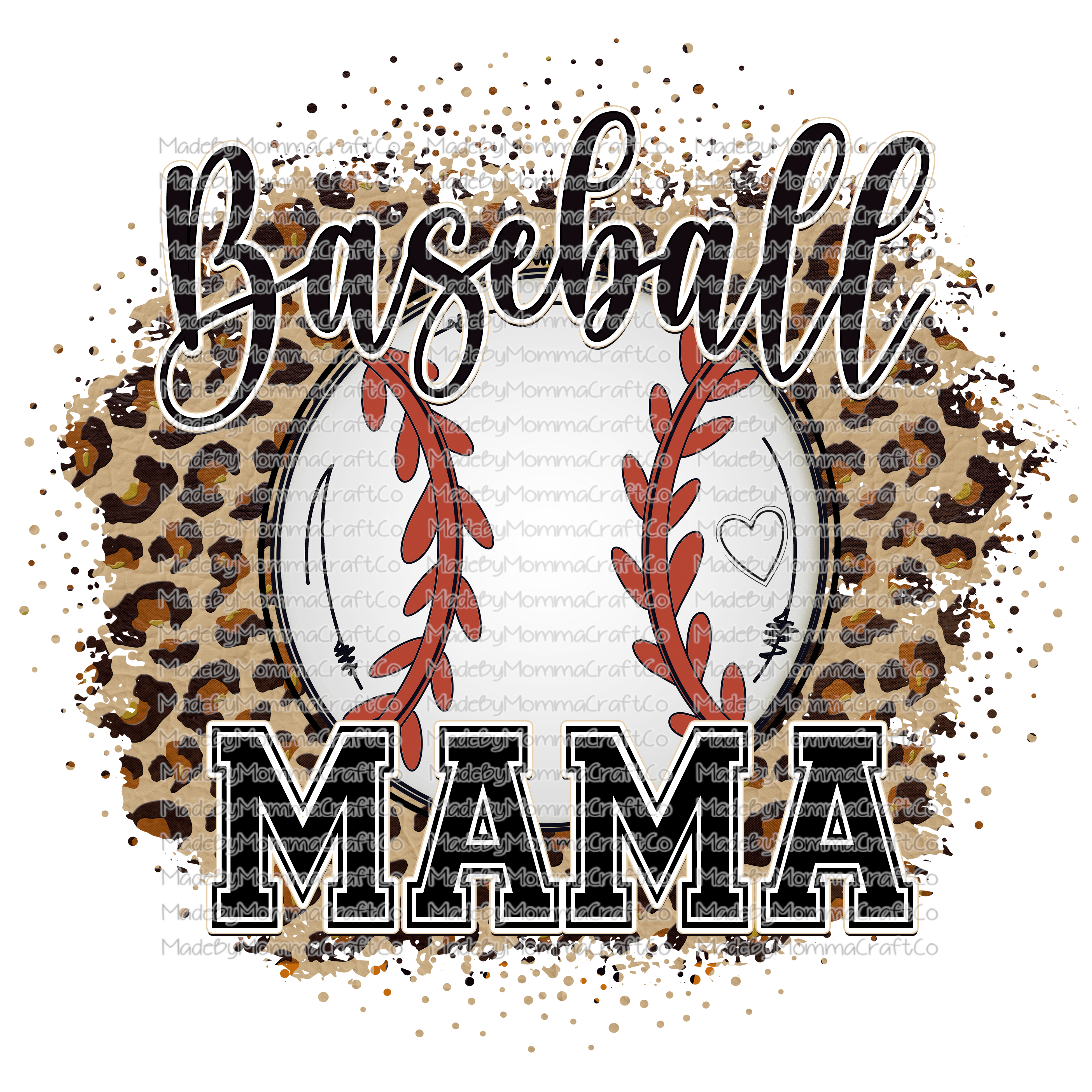 Baseball Mama - Cheat Clear Waterslide™ or White Cast Sticker
