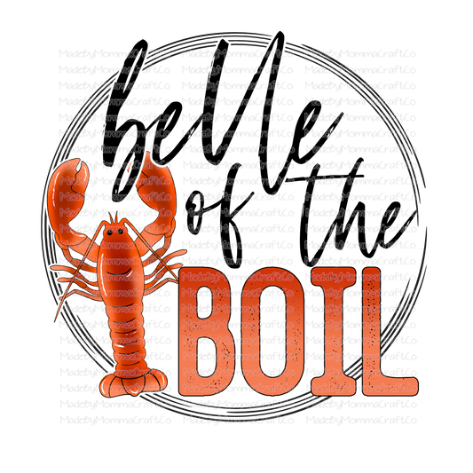 Belle of the Boil Crawfish - Cheat Clear Waterslide™ or White Cast Sticker