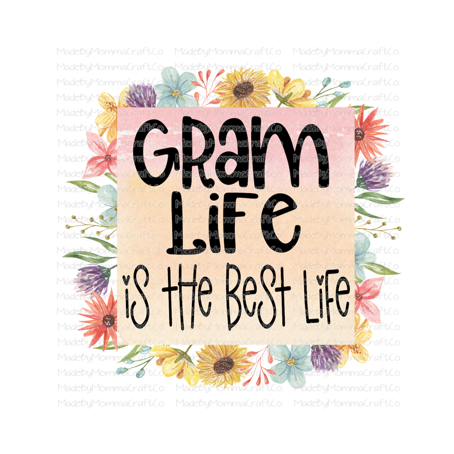 Gram Life is the Best Life - Cheat Clear Waterslide™ or White Cast Sticker