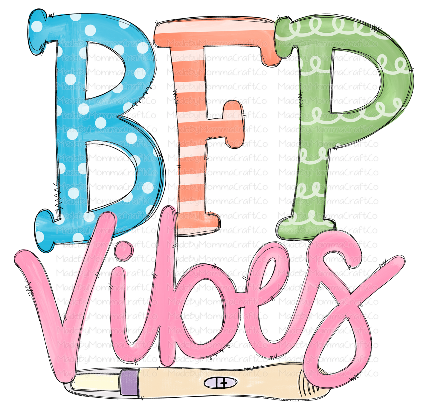 BFP Vibes - Cheat Clear Waterslide™ or White Cast Sticker