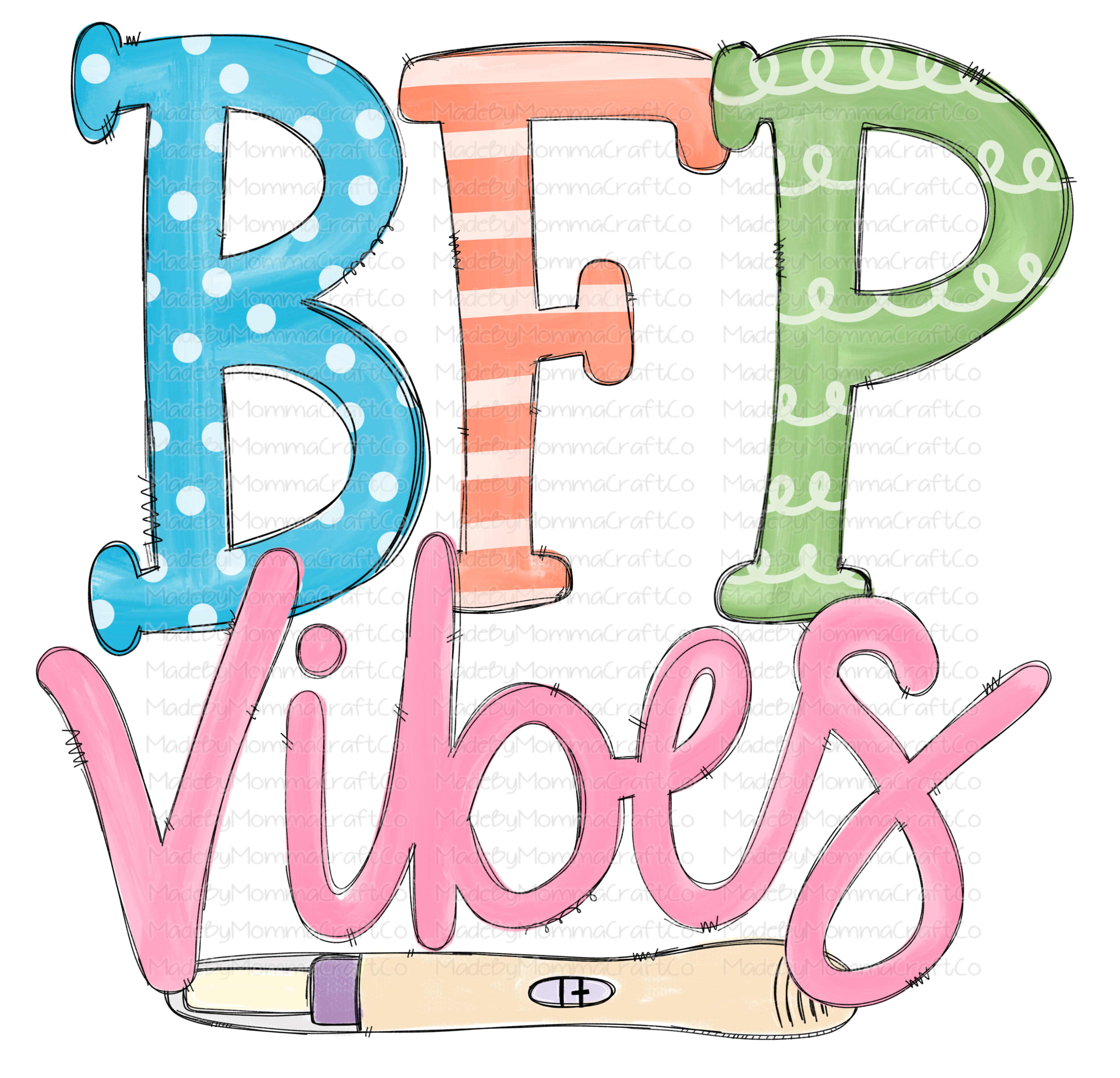 BFP Vibes - Cheat Clear Waterslide™ or White Cast Sticker
