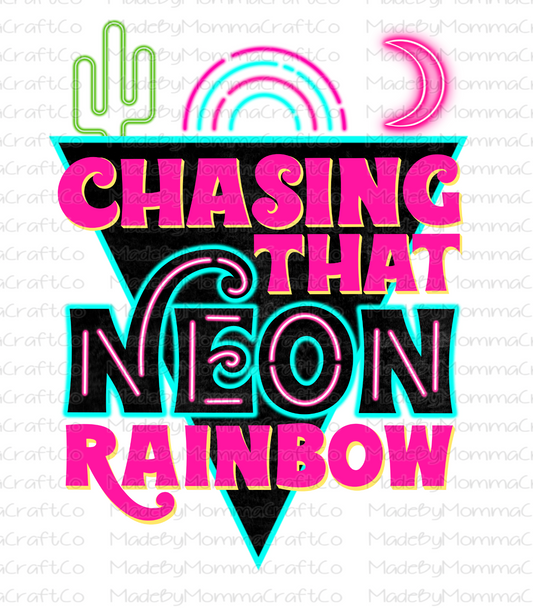 Retro Chasing That Neon Rainbow - Cheat Clear Waterslide™ or White Cast Sticker