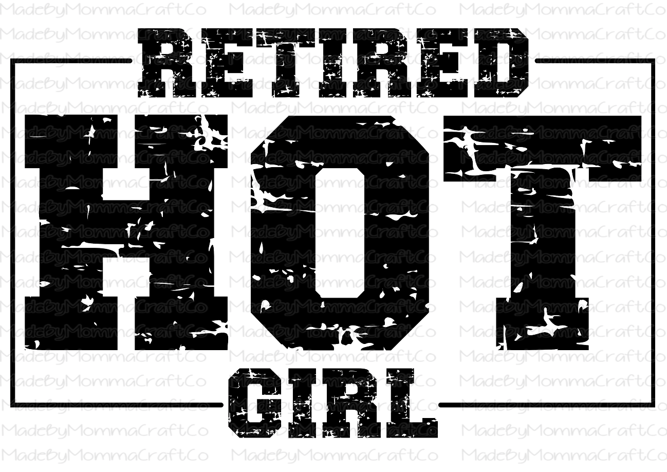 Retired Hot Girl-Cheat Clear Waterslide™ or White Cast Sticker