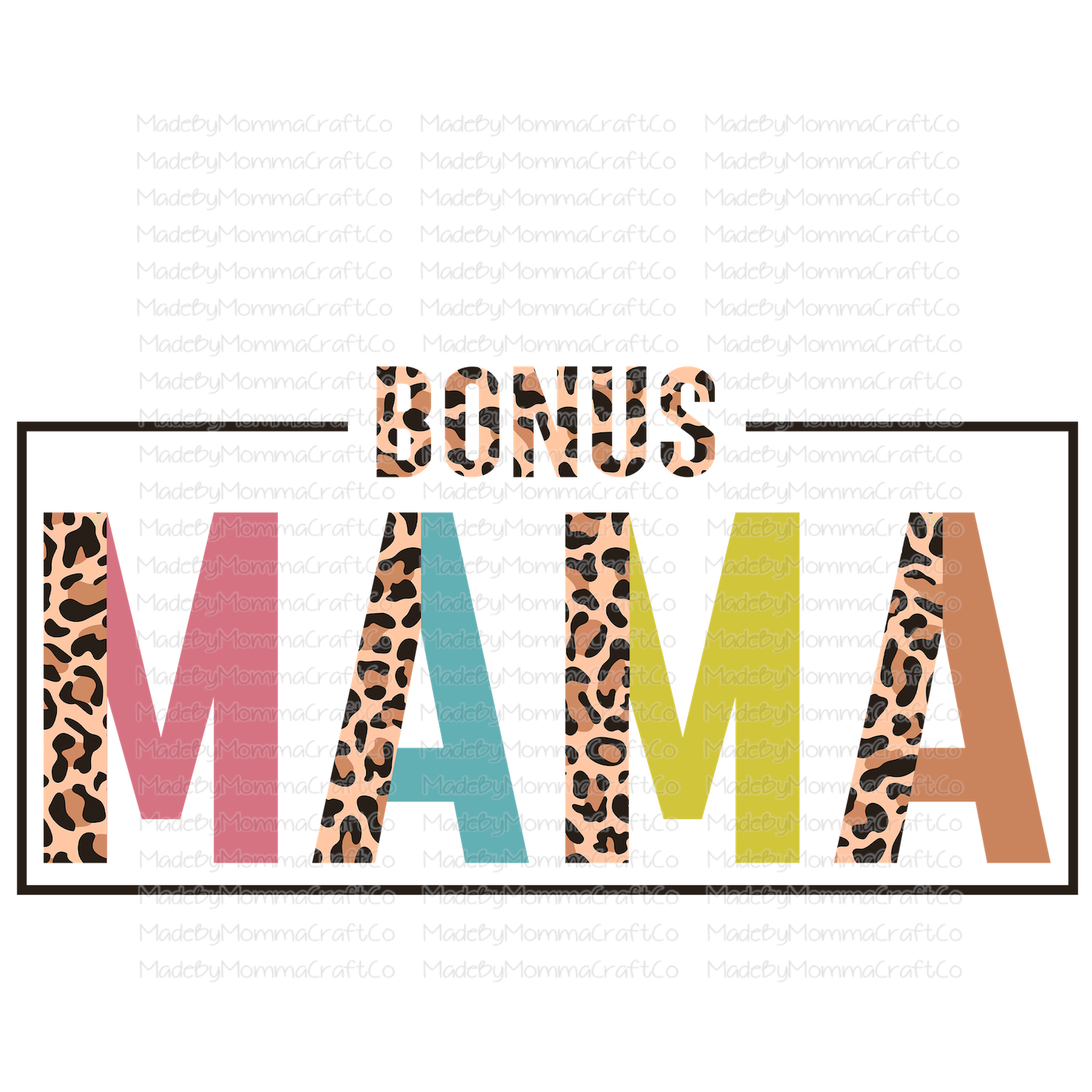 Bonus Mama Half Leopard-Cheat Clear Waterslide™ or White Cast Sticker