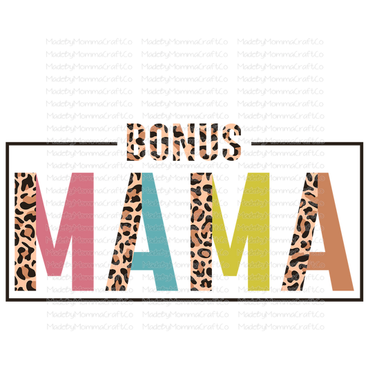 Bonus Mama Half Leopard-Cheat Clear Waterslide™ or White Cast Sticker