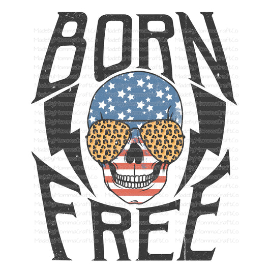 Born Free Skull Leopard - Cheat Clear Waterslide™ or White Cast Sticker