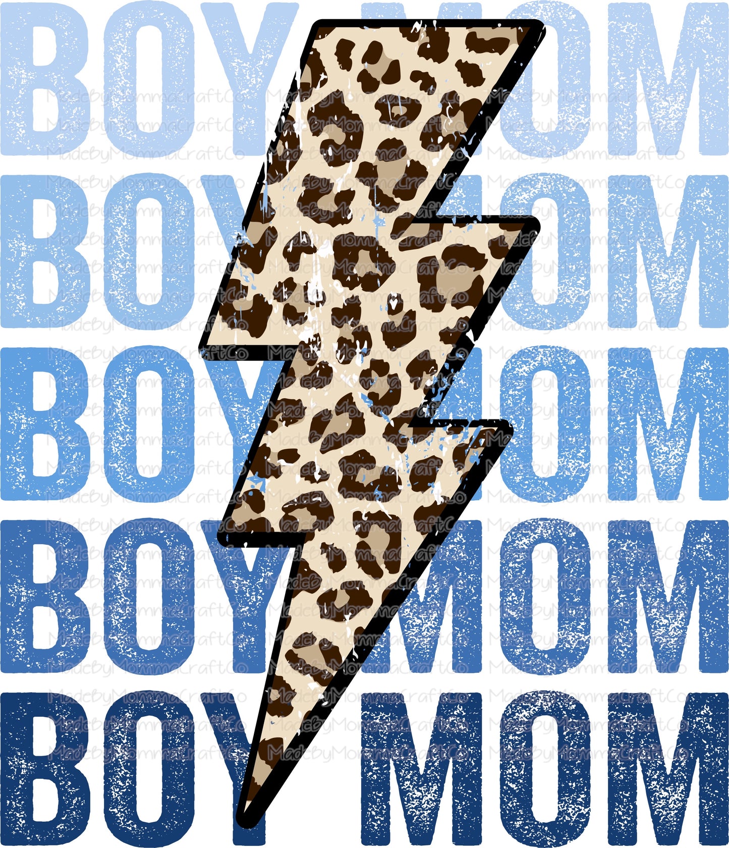 Boy Mom Lightning Stacked - Cheat Clear Waterslide™ or White Cast Sticker