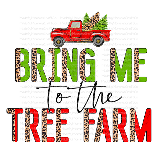 Bring Me To The Tree Farm - Half Leopard - Christmas - Cheat Clear Waterslide™ or White Cast Sticker