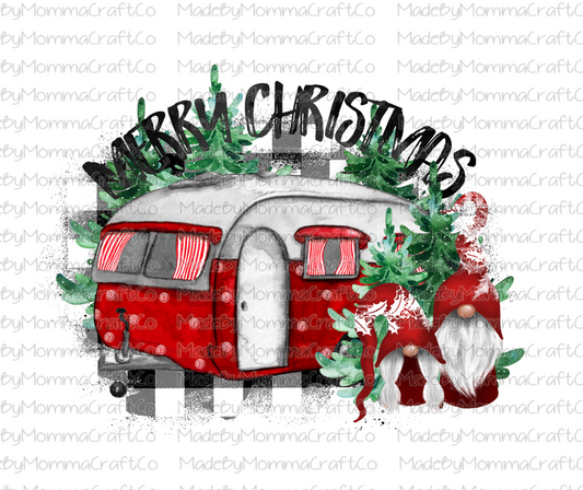 Merry Christmas Camper -Cheat Clear Waterslide™ or White Cast Sticker