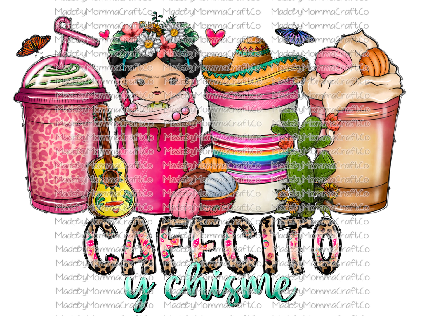 cafecito mexican coffee - Cheat Clear Waterslide™ or White Cast Sticker