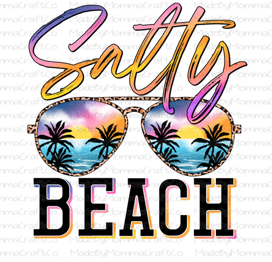 Retro Salty Beach Glasses - Cheat Clear Waterslide™ or White Cast Sticker