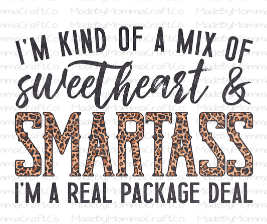 Sweetheart Smartass Leopard - Cheat Clear Waterslide™ or White Cast Sticker