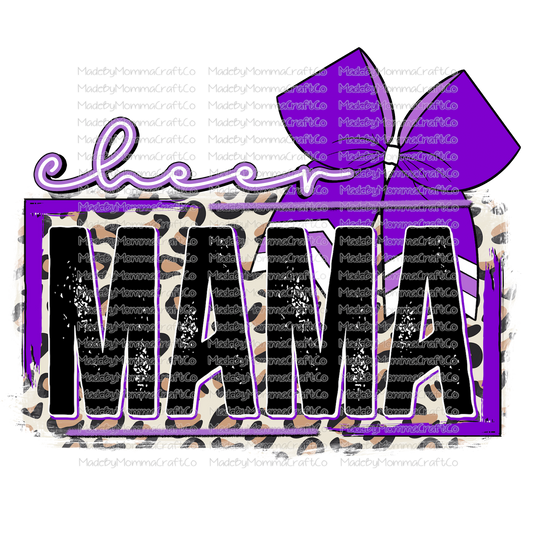 Cheer Mama Purple - Cheat Clear Waterslide™ or White Cast Sticker