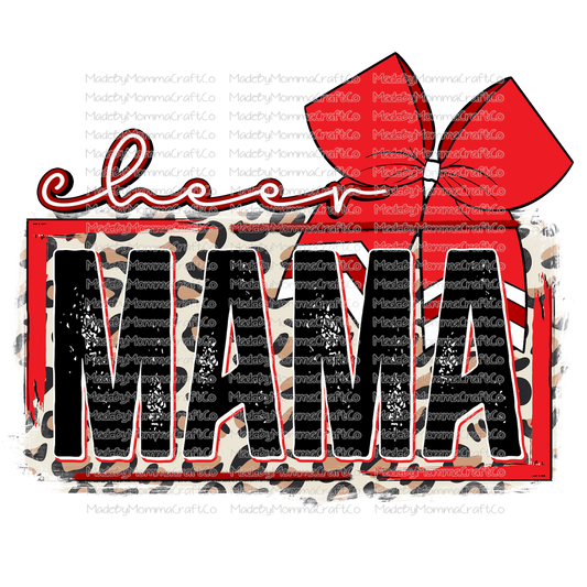 Cheer Mama Red - Cheat Clear Waterslide™ or White Cast Sticker