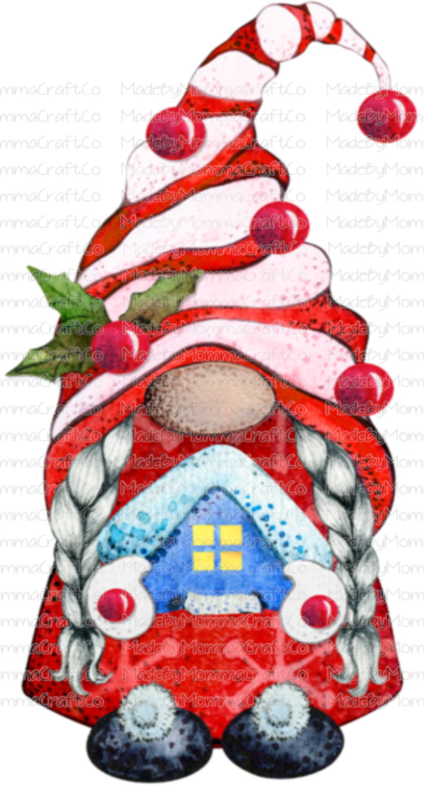 Christmas Gnome - Cheat Clear Waterslide™ or White Cast Sticker