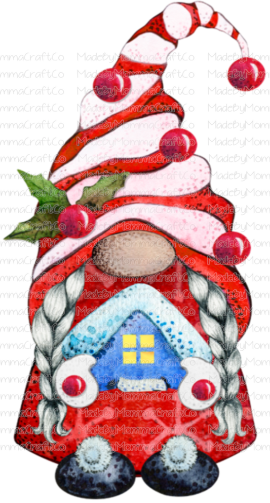 Christmas Gnome - Cheat Clear Waterslide™ or White Cast Sticker