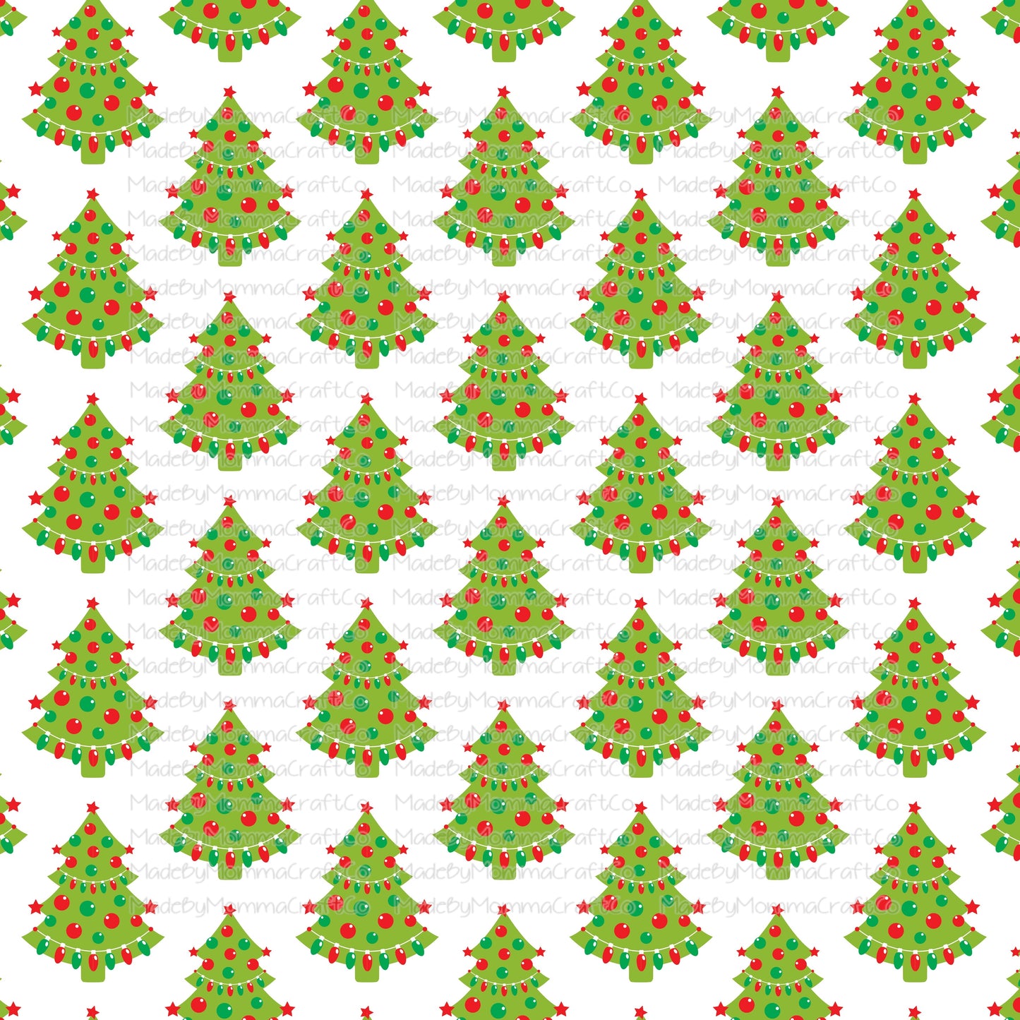 Christmas Trees Cheat Clear Waterslide ™ or Sticker Themed Sheet  Elements Sheet