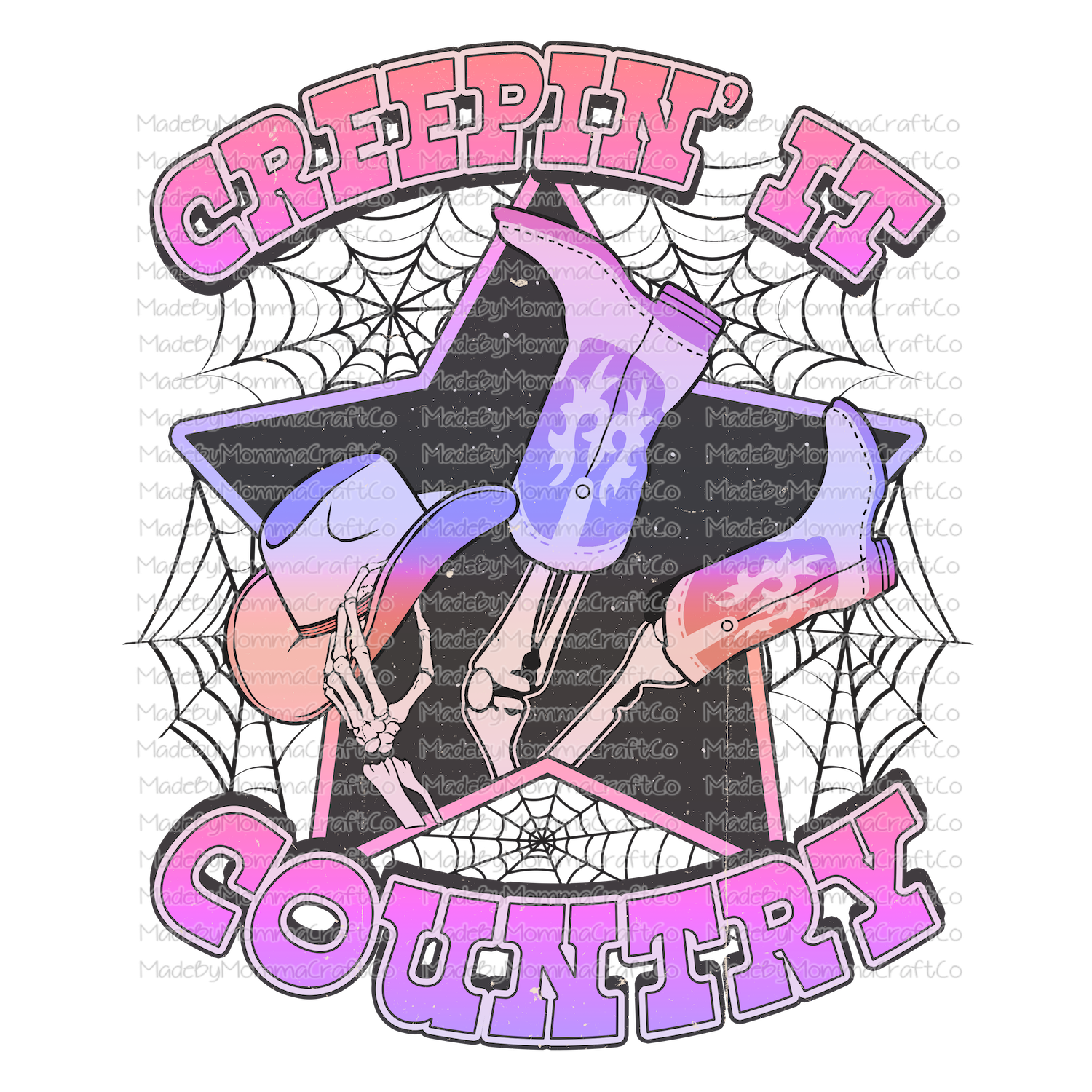creepin it country pink  -Cheat Clear Waterslide™ or White Cast Sticker