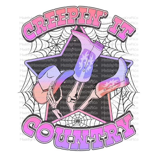 creepin it country pink  -Cheat Clear Waterslide™ or White Cast Sticker