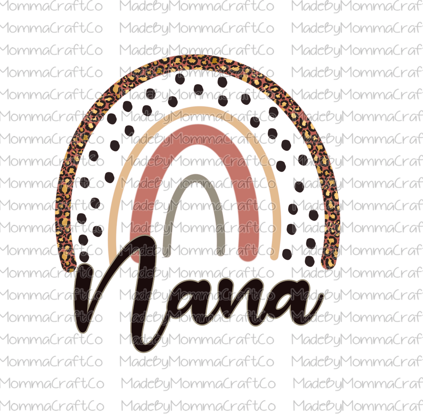 Nana Rainbow - Cheat Clear Waterslide™ or White Cast Sticker or Digital Download