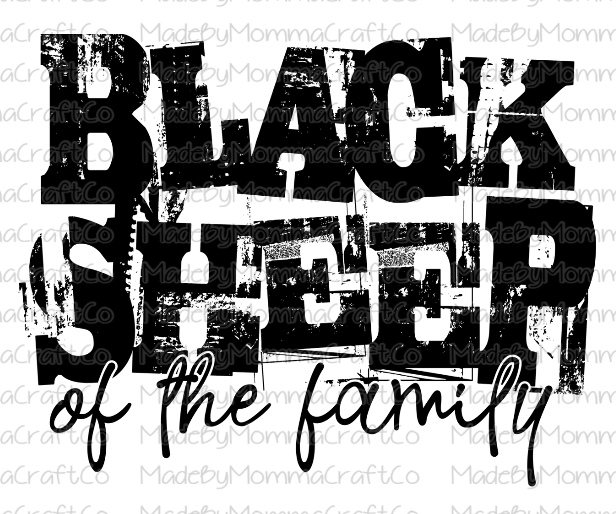 Black Sheep Of The Family Cheat Clear Waterslide™ or White Cast Sticker