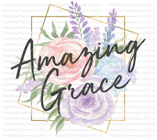 Amazing Grace Christian - Laser printed waterslide decal