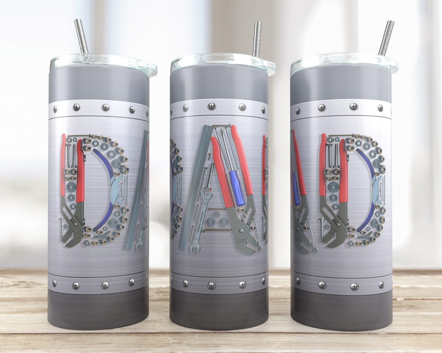 DAD Tumbler Wrap - Sublimation Vinyl Or Waterslide Wrap