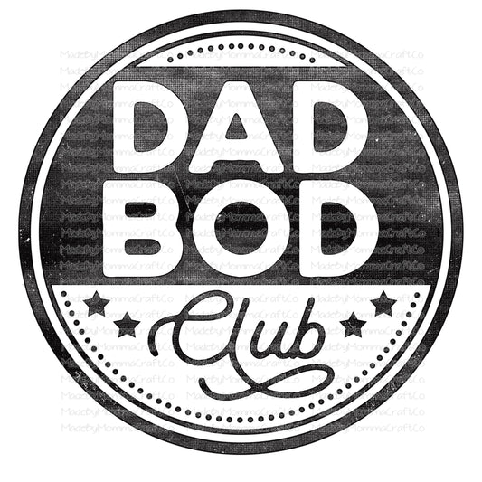 Dad Bod Club - Cheat Clear Waterslide™ or White Cast Sticker