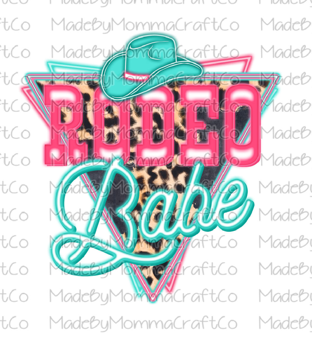 Rodeo Babe Neon Retro Cheat Clear Waterslide™ or White Cast Sticker