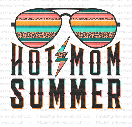 Retro Hot Mom Summer Glasses- Cheat Clear Waterslide™ or White Cast Sticker