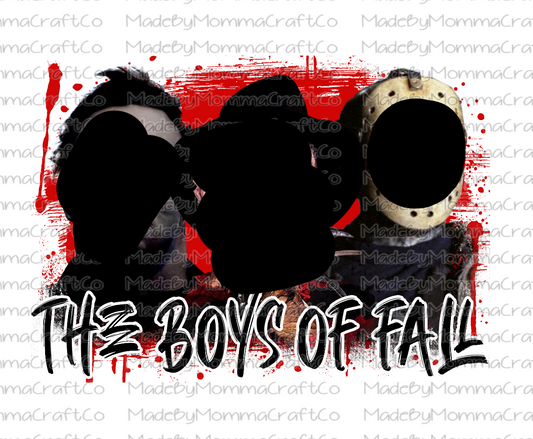 Boys of Fall Halloween Horror Characters Cheat Clear Waterslide™ or Cheat Clear Sticker Decal