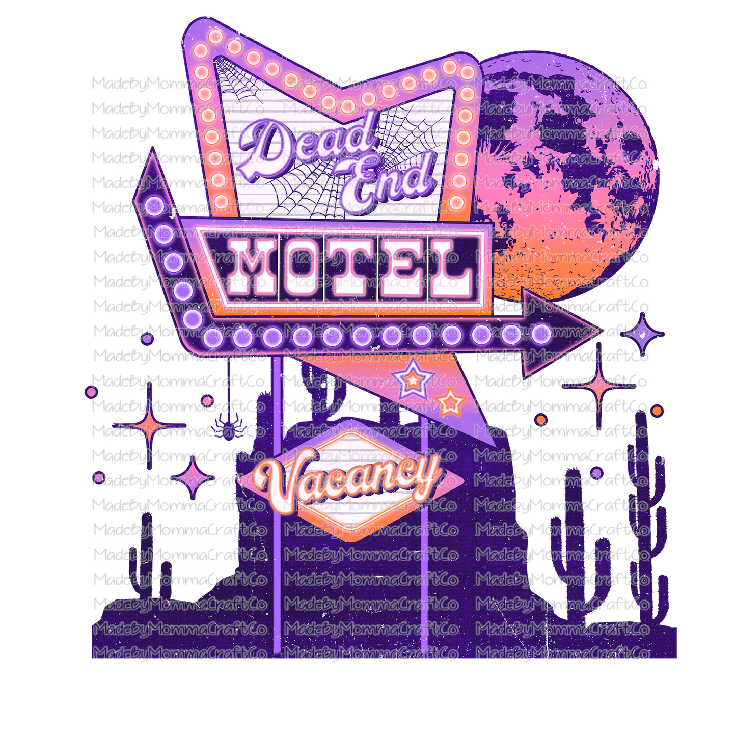 Dead End Motel  -Cheat Clear Waterslide™ or White Cast Sticker