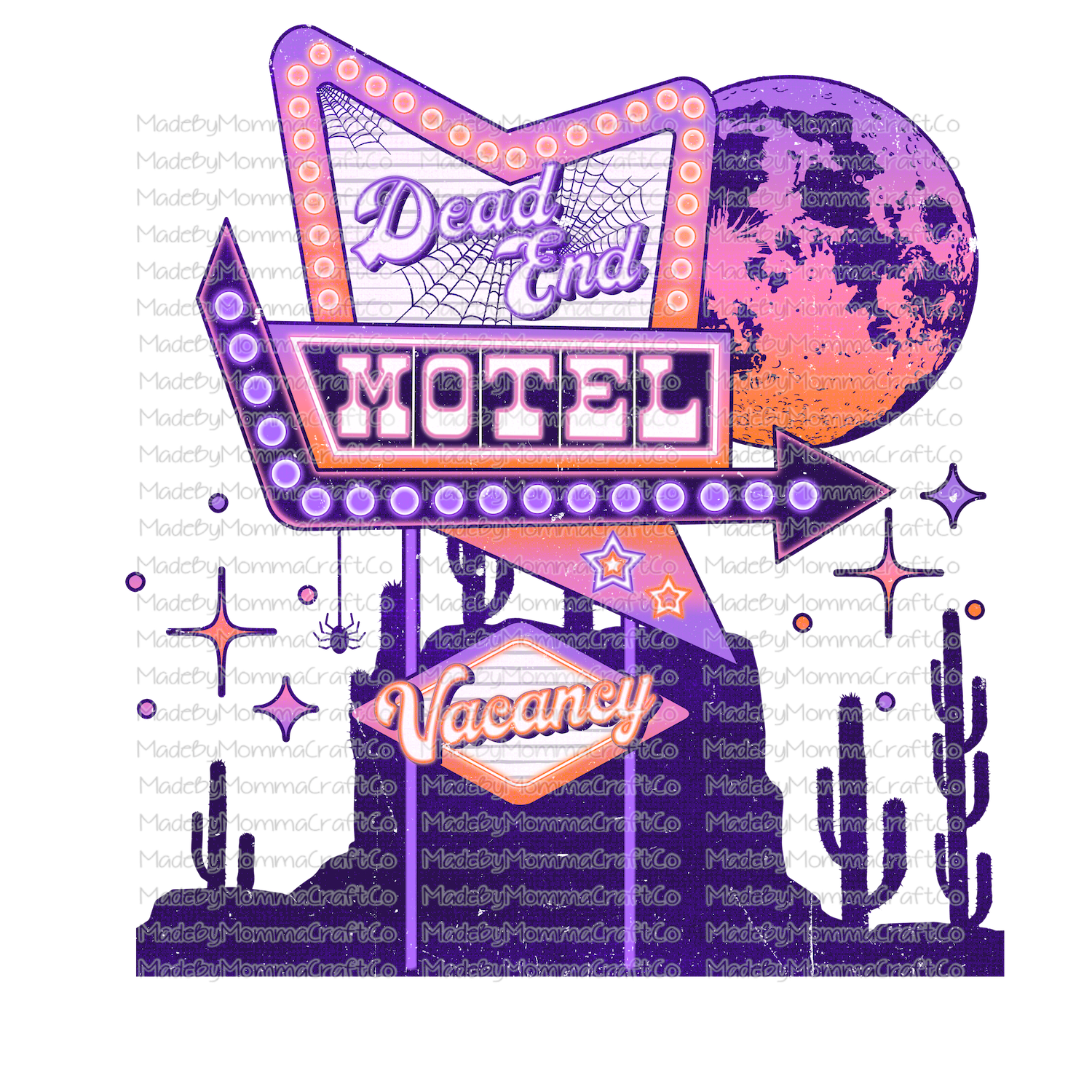 Dead End Motel  -Cheat Clear Waterslide™ or White Cast Sticker