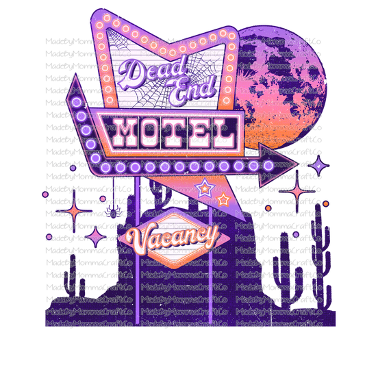 Dead End Motel  -Cheat Clear Waterslide™ or White Cast Sticker