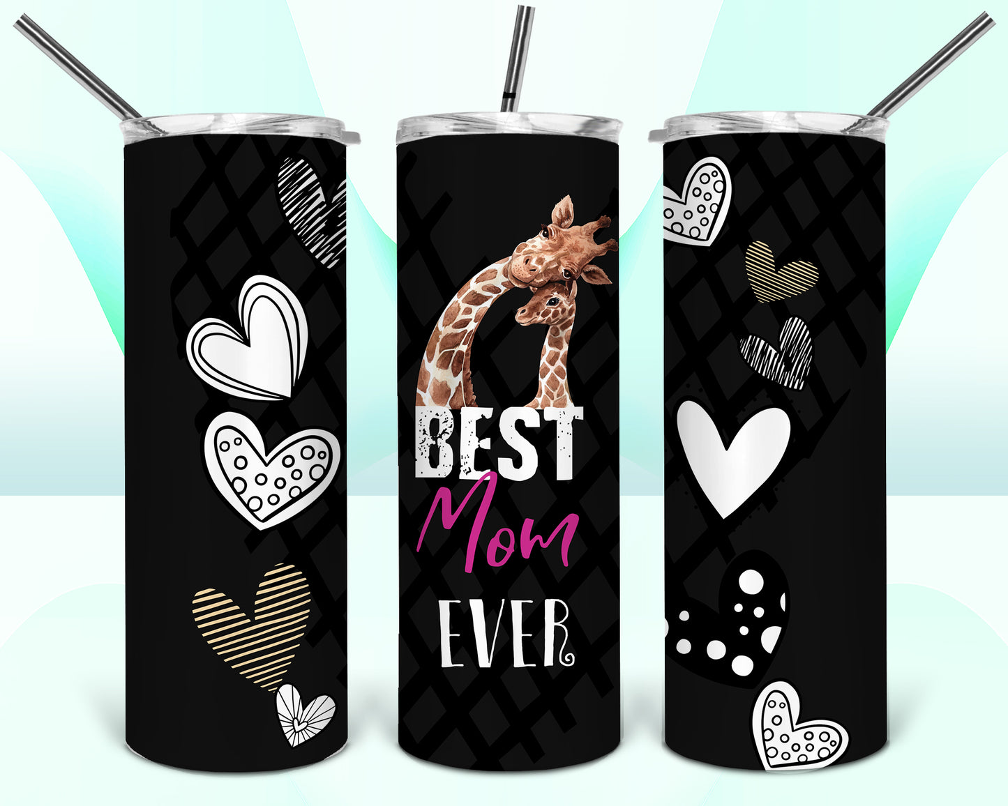 Best Mom Ever Tumbler Wrap, Mom Tumbler Wrap