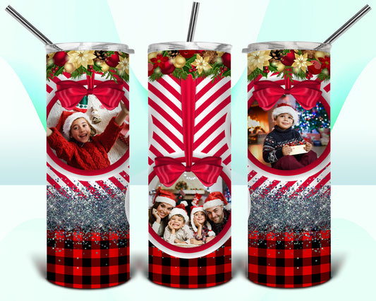 Christmas Ornament Wrapping Paper Sublimation Tumbler Wrap - Or Clear Waterslide Wrap