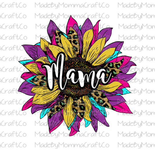 Sunflower Mama Cheat Clear Waterslide™ or White Cast Sticker