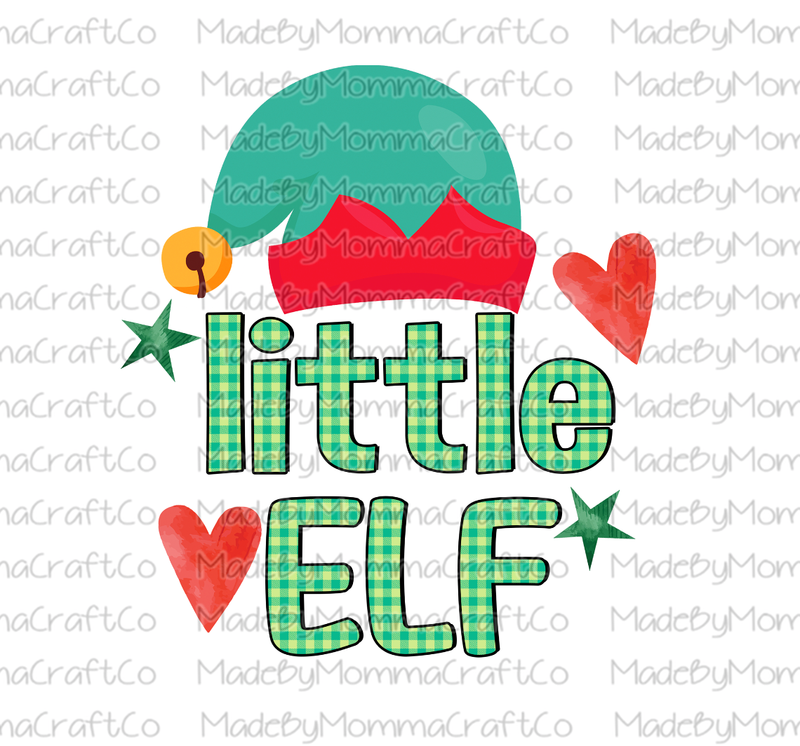 Little Elf - Christmas - Cheat Clear Waterslide™ or White Cast Sticker