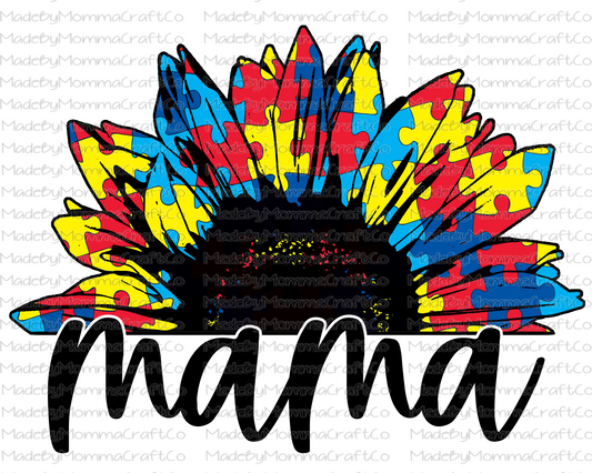 Mama Mini Set Autism Sunflower  - Cheat Clear Waterslide™ or Cheat Clear Sticker Decal