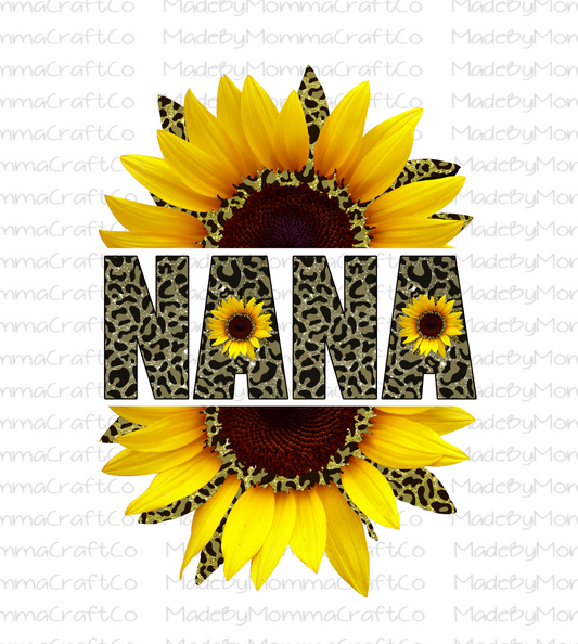 Sunflower Nana - Cheat Clear Waterslide™ or White Cast Sticker