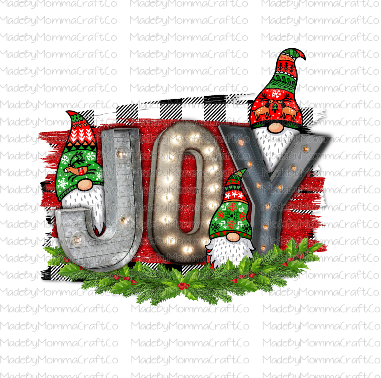 JOY Christmas- Cheat Clear Waterslide™ or White Cast Sticker