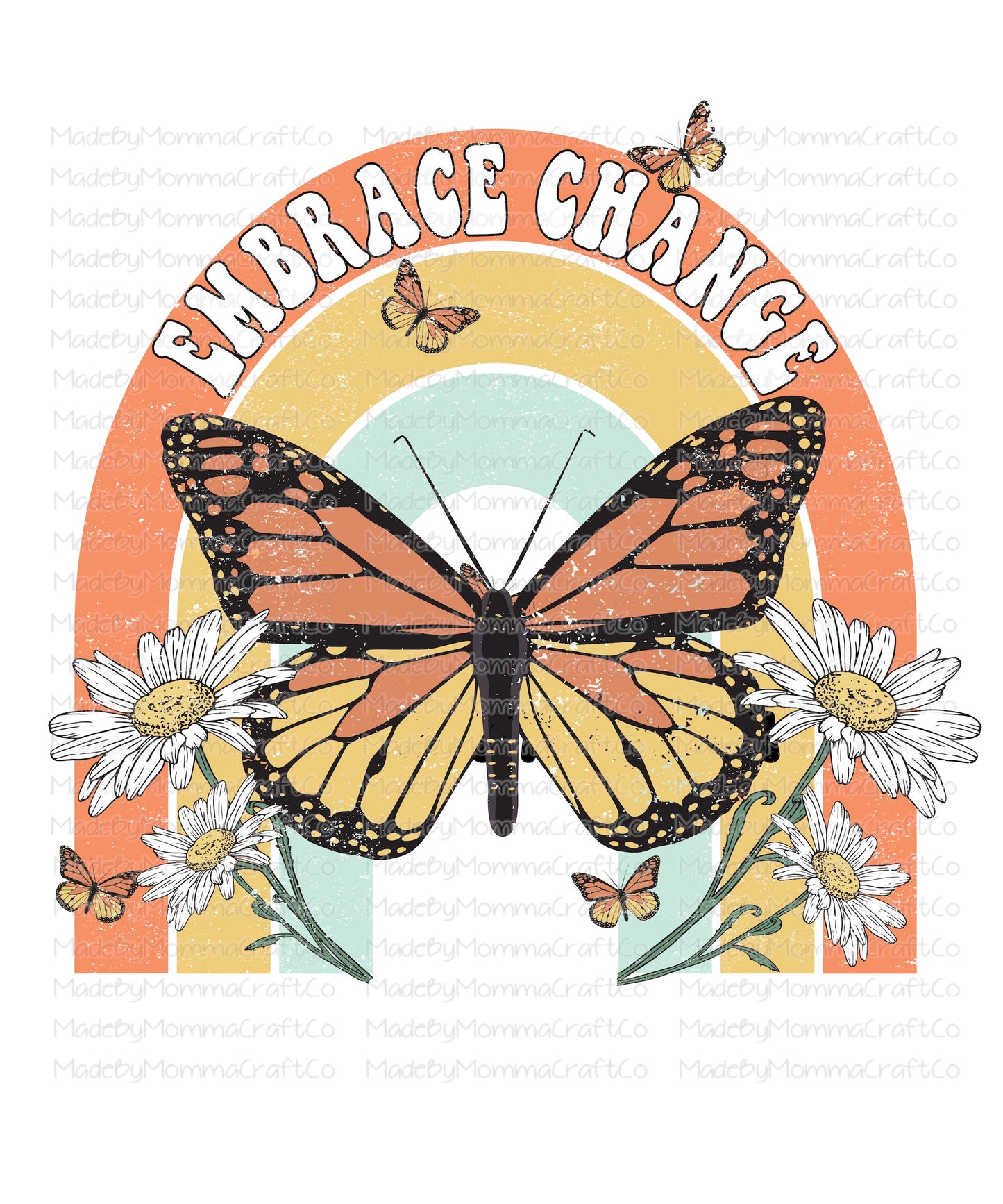 Embrace Change Butterfly Vintage - Cheat Clear Waterslide™ or White Cast Sticker