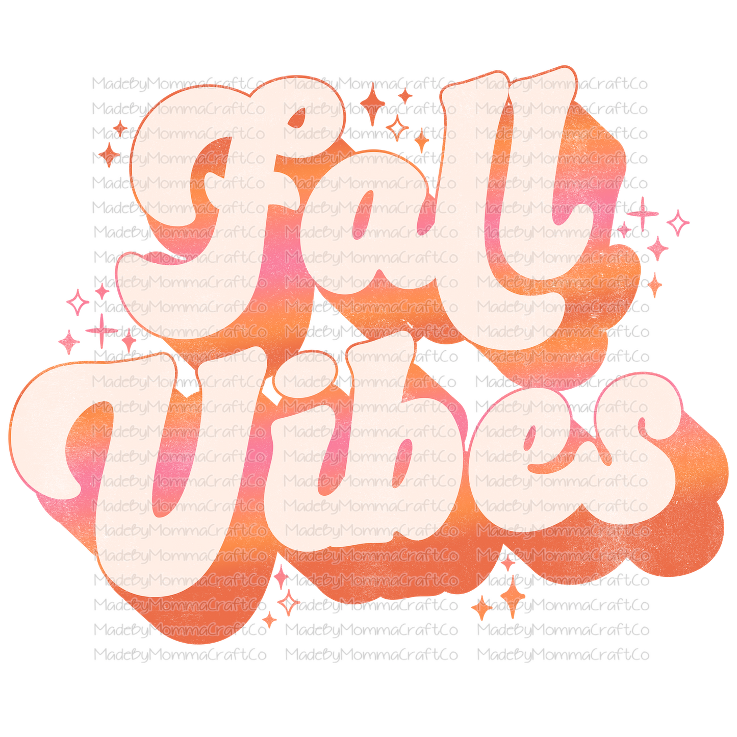 Fall Vibes Sparkle Ombre -Cheat Clear Waterslide™ or White Cast Sticker