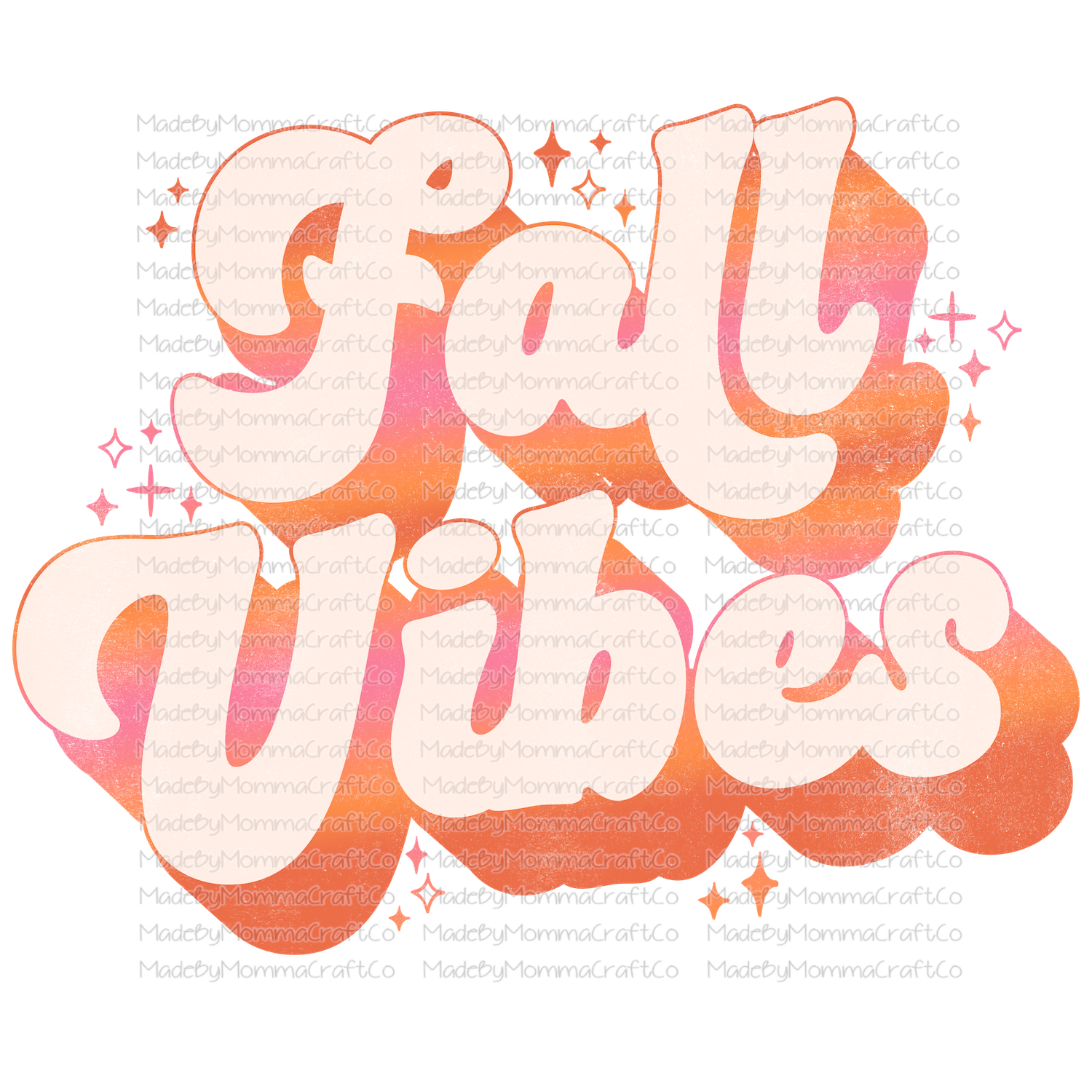 Fall Vibes Sparkle Ombre -Cheat Clear Waterslide™ or White Cast Sticker