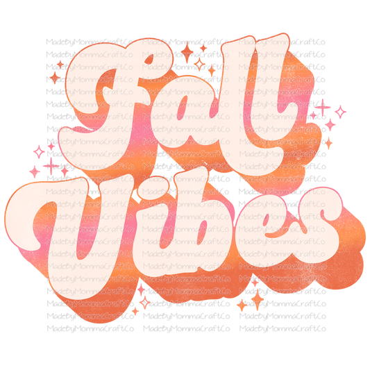 Fall Vibes Sparkle Ombre -Cheat Clear Waterslide™ or White Cast Sticker