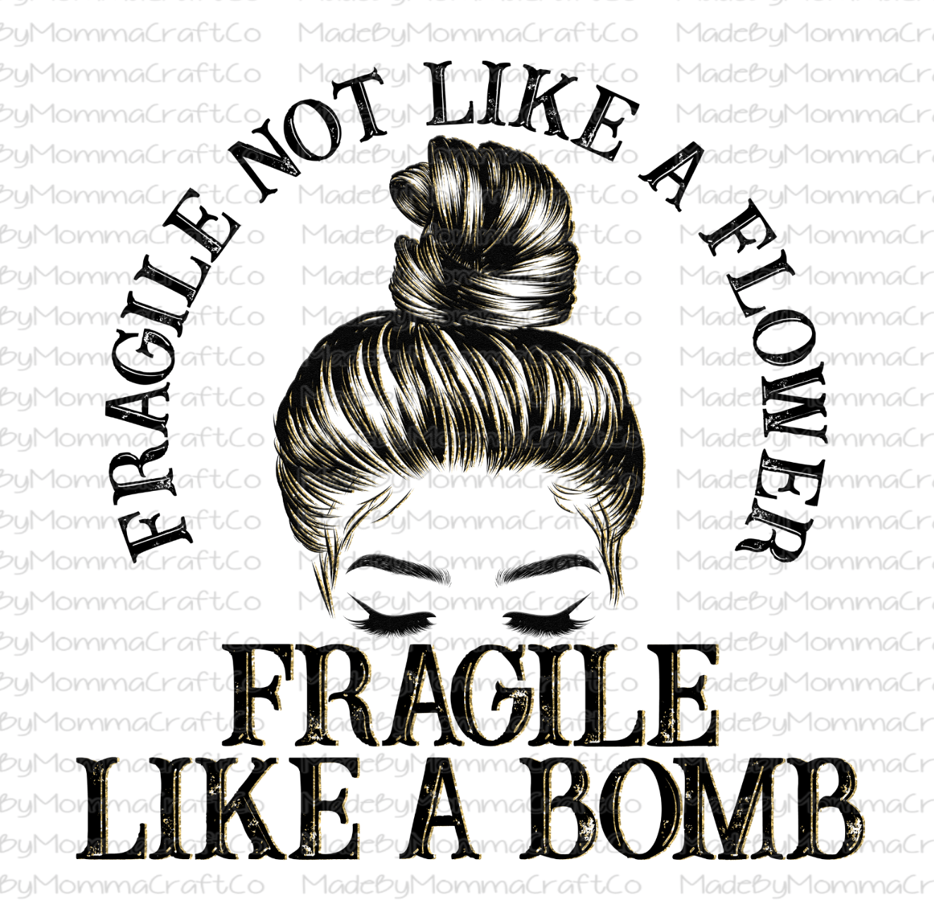 Fragile like a Bomb - Cheat Clear Waterslide™ or White Cast Sticker