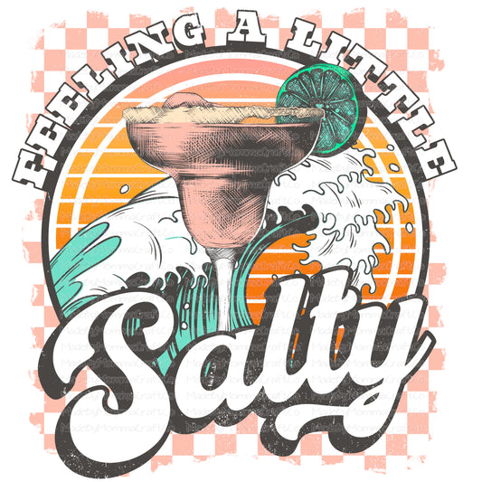 Feeling Salty Margarita Retro - Cheat Clear Waterslide™ or White Cast Sticker