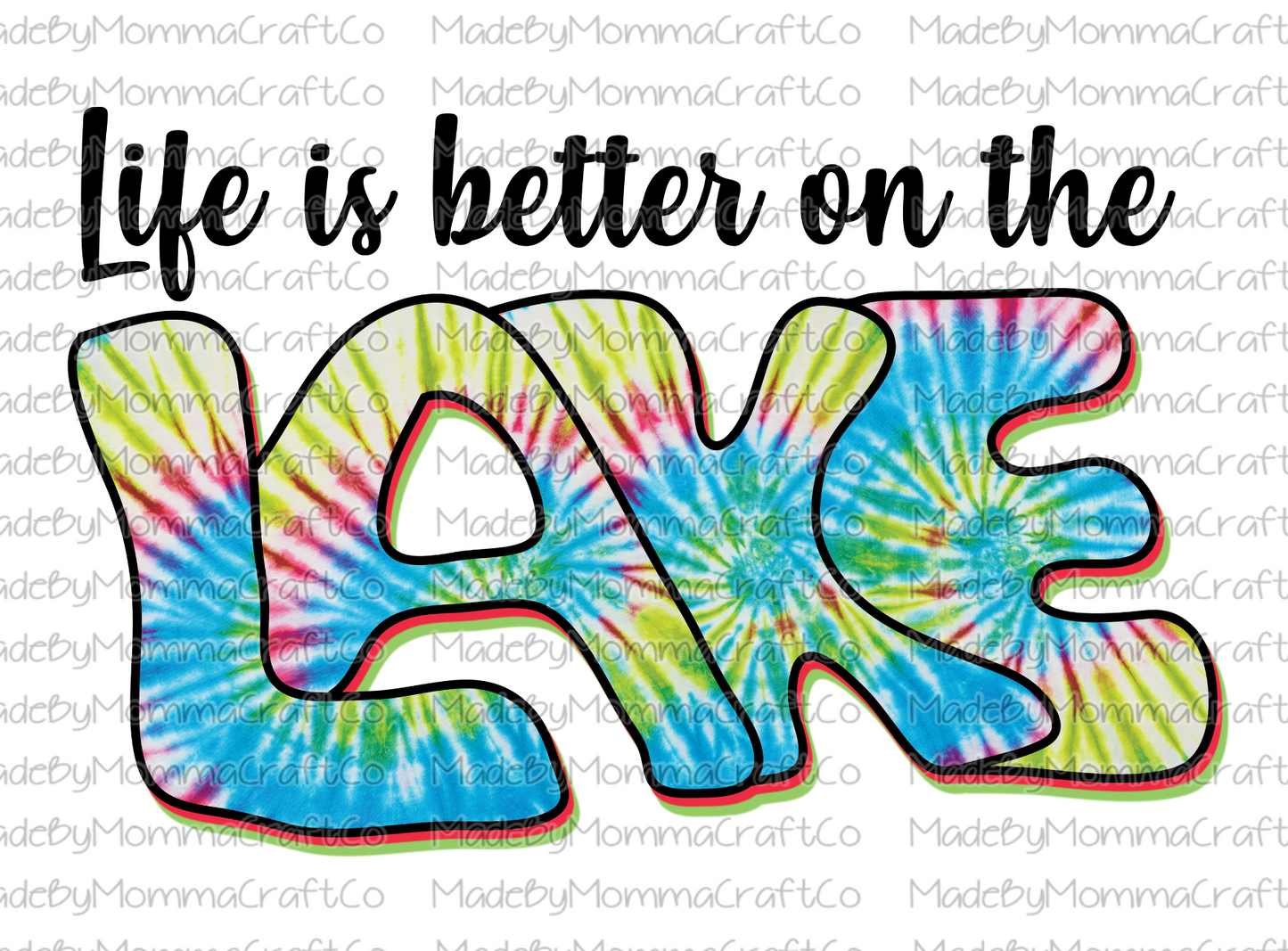 Life Is Better On The Lake - Cheat Clear Waterslide™ or White Cast Sticker