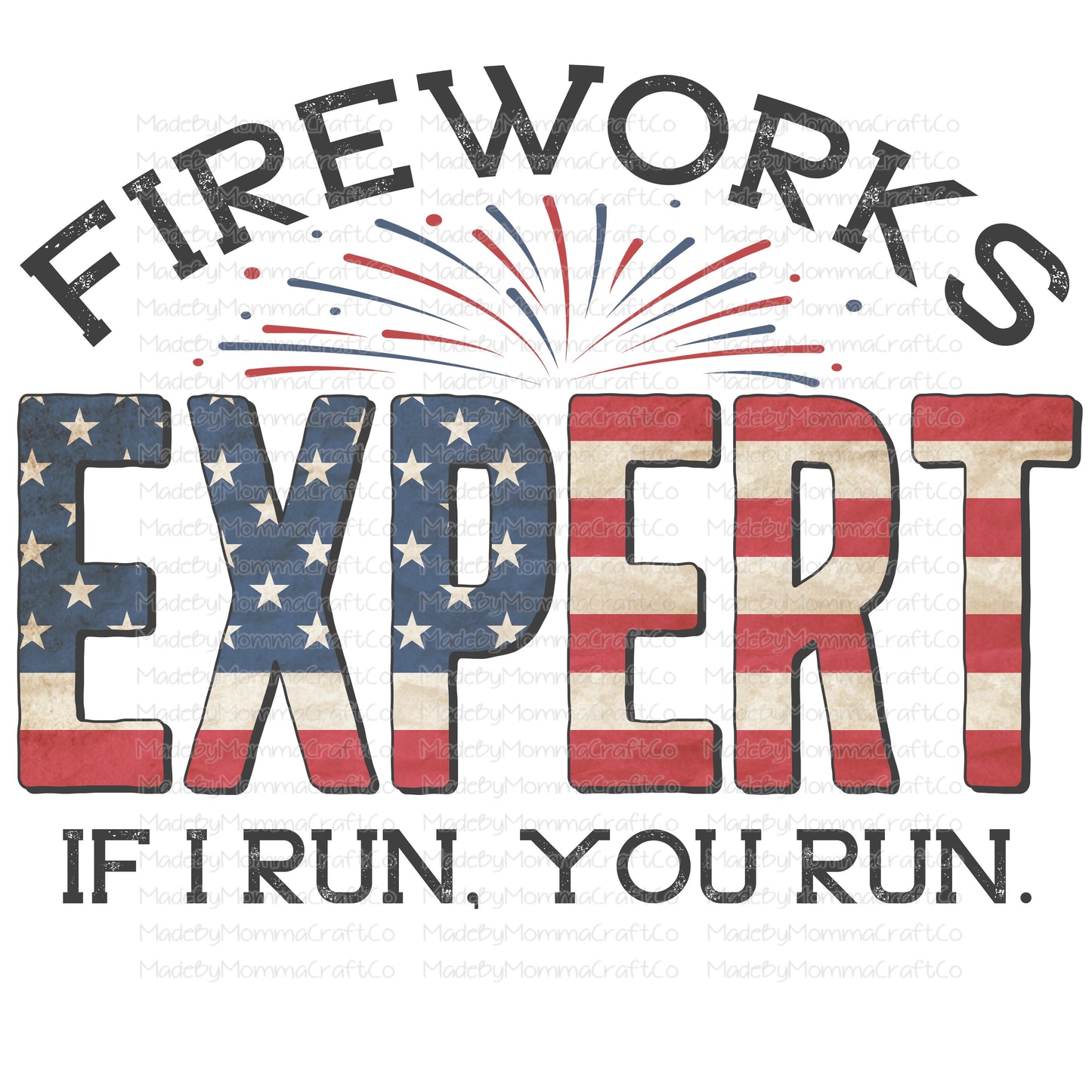 Fireworks Expert July America - Cheat Clear Waterslide™ or White Cast Sticker